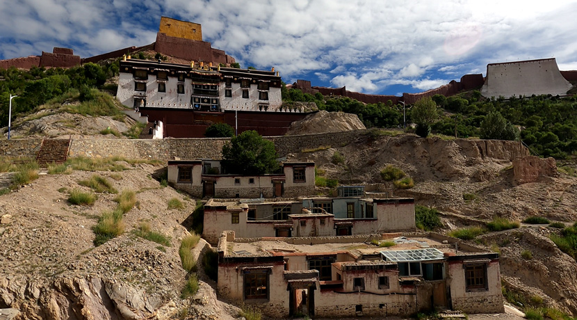 La vista desde Gyantse khumbum